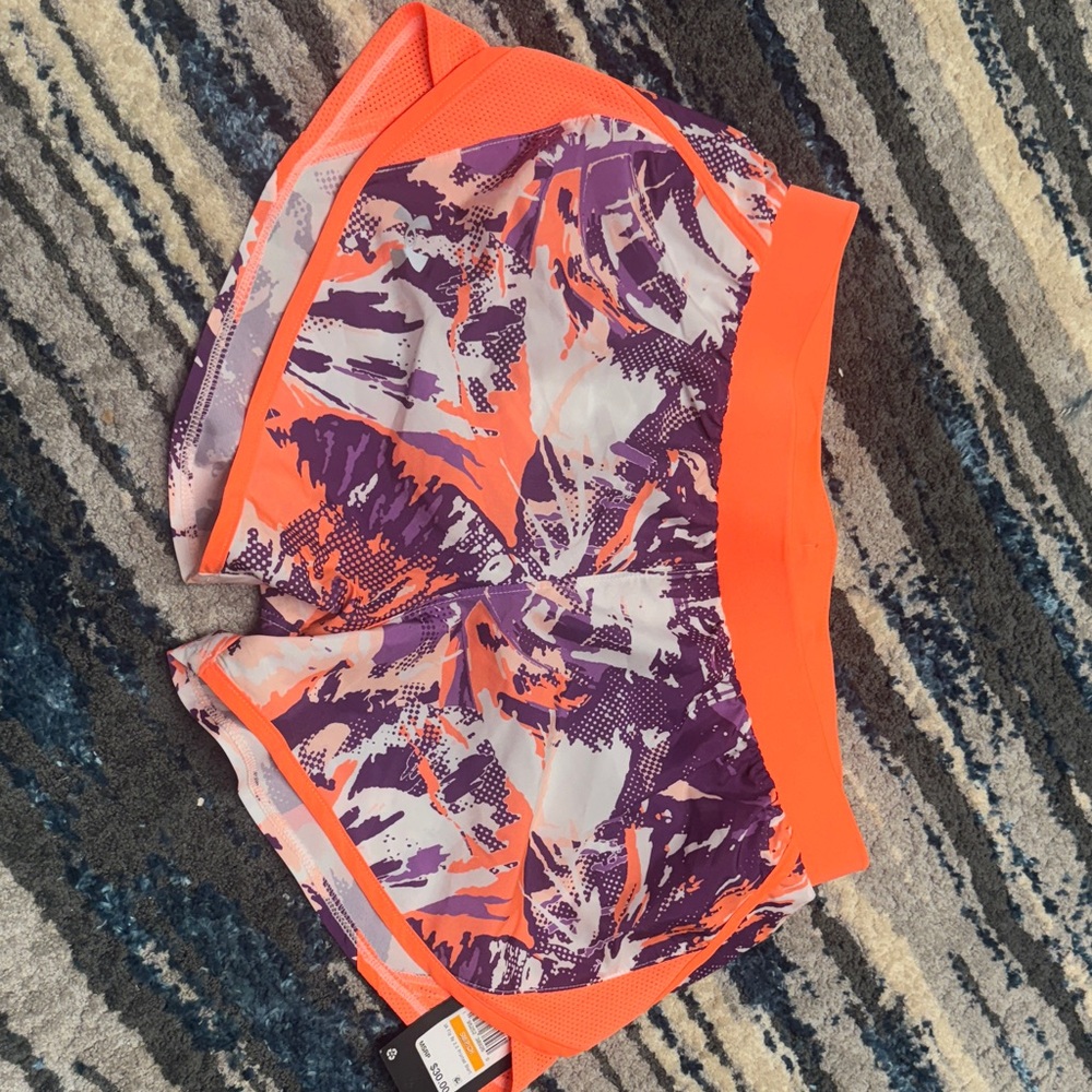Champion Women's Athletic Shorts - Orange and Purple
